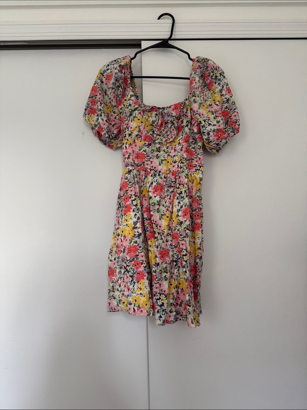 GAP Floral Mini Dress in Pink, Yellow & Green